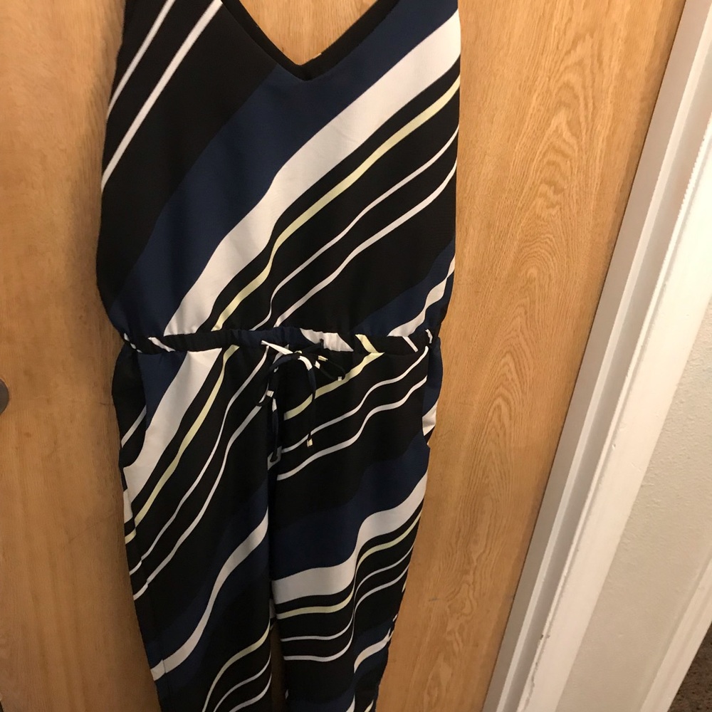 Topshop Striped Jumpsuit Size US 8 - Picture 6 of 6